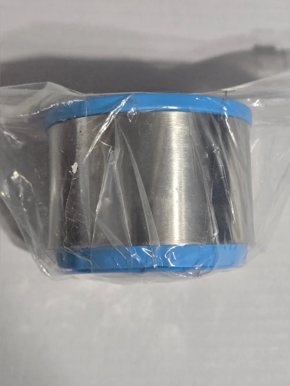 Dog Lick Bowl Slow Feeder Treat Dispenser w/ Spatula Stainless Steel Blue Small